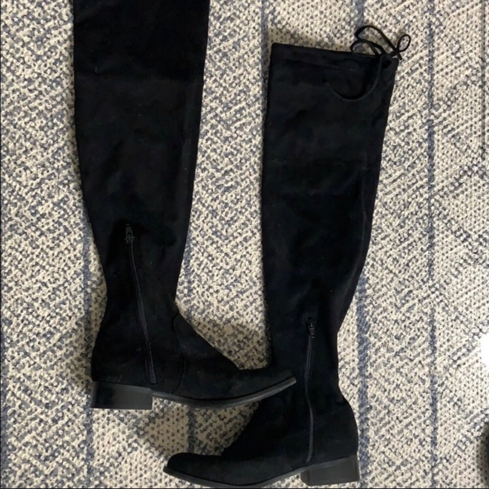 Target size 7.5 over knee women’s black boots
